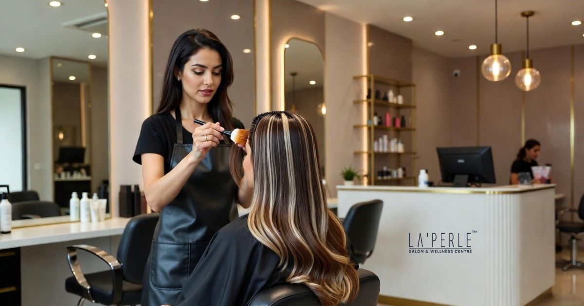 Hair coloring service in Delhi salon